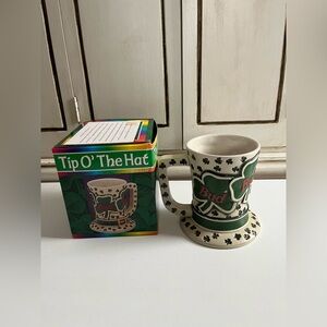 Vintage 1995 Budweiser Bud Tip O The Hat Stein Mug 
St. Patricks Day Shamrock